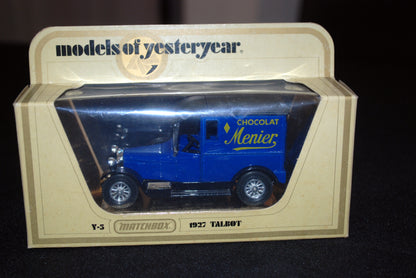 Matchbox Models of Yesteryear 1927 Talbot Y-5 Menier Chocolat