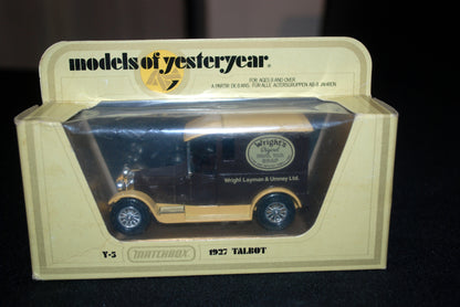 Matchbox Models Of Yesteryear Y5 1927 Talbot (Wrights)