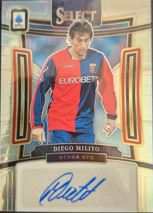 Diego Milito - No.S-DM - Panini Prizm Select Serie A 2023-24 - Auto