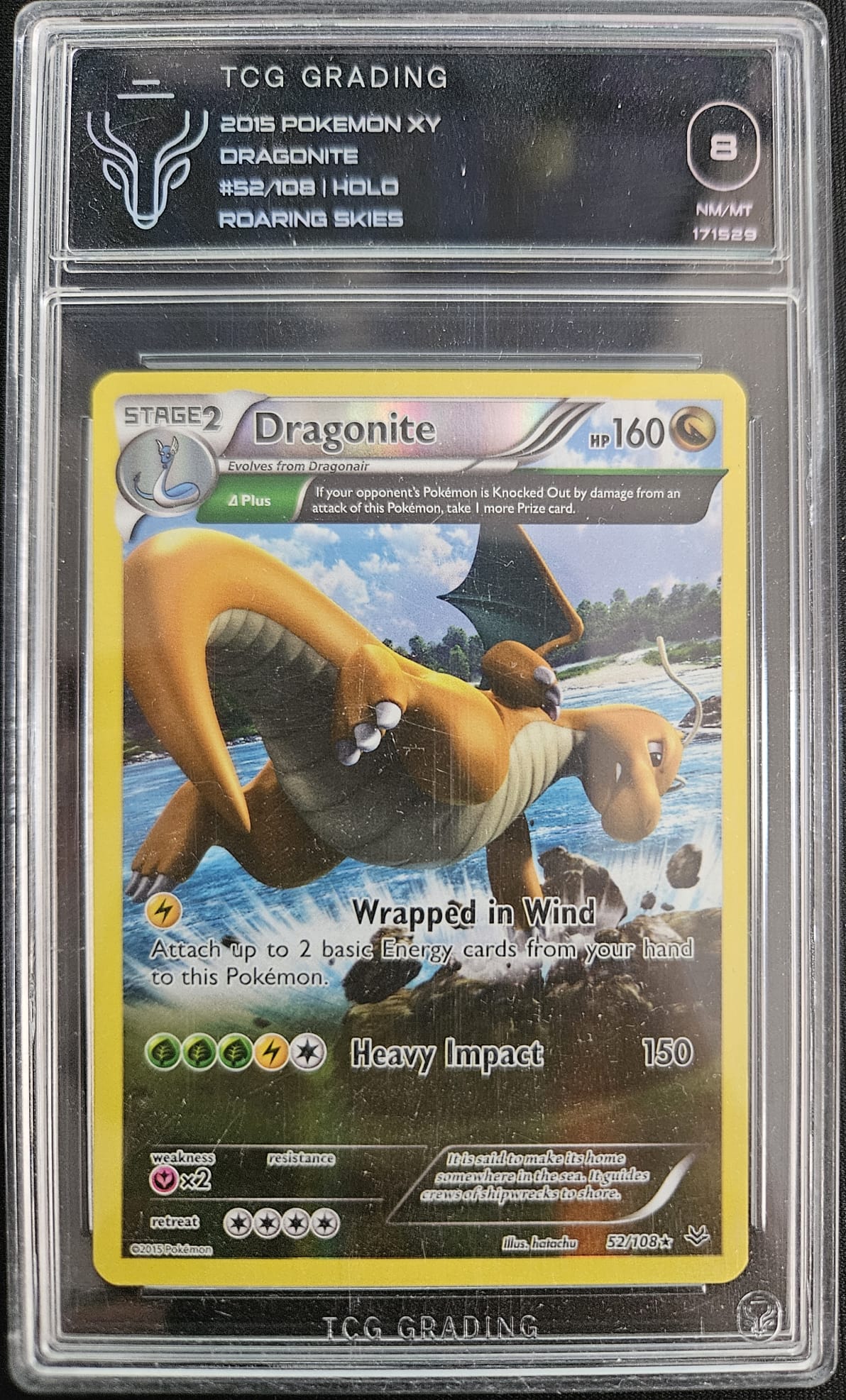 Dragonite - TCG 8 - 52/108 - Full Art - Roaring Skies