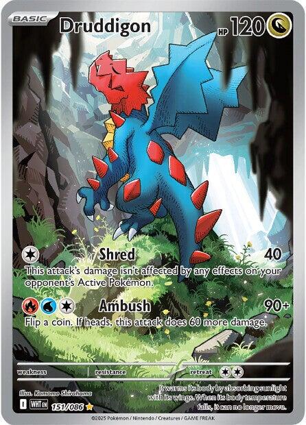 Druddigon - 151/086 - Illustration Rare - White Flare