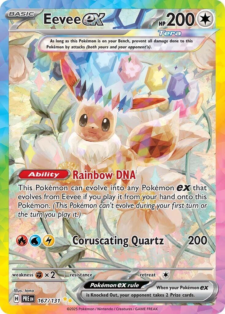 Eevee ex - 167/131 - Special Illustration Rare - Prismatic Evolutions
