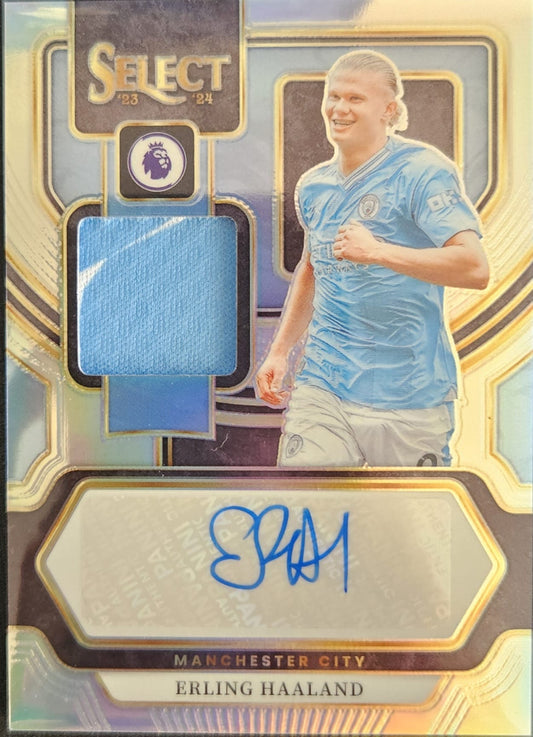 Erling Haaland - No.AM-EH - Panini Prizm Select Premier League 2023-24 - Patch & Auto
