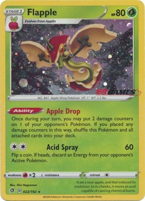 Flapple (EB Games STAMPED) - 022/192 - Rebel Clash