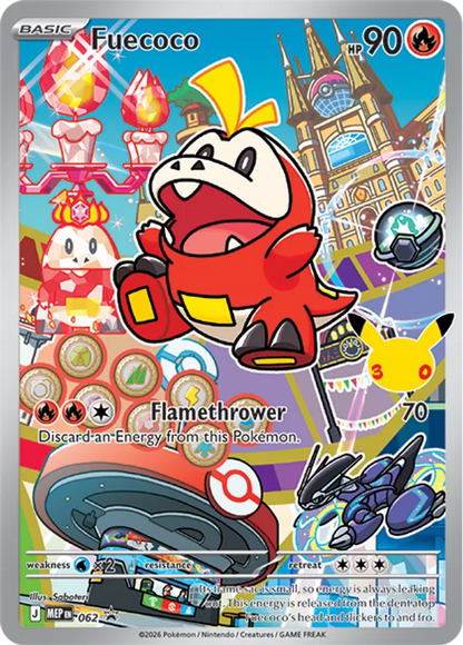 Sprigatito, Fuecoco, Quaxly - First Partners Illustration Series 3 Promos - Set of 3