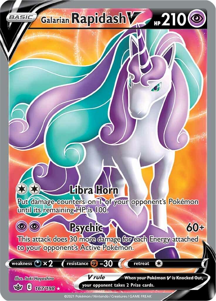 Galarian Rapidash V - 167/198 - Ultra Rare - Chilling Reign