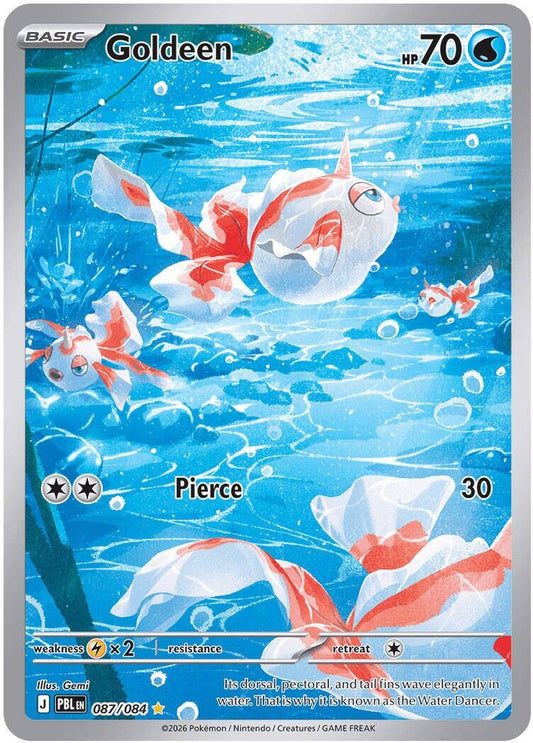 Goldeen - 087/084 - Illustration Rare - Pitch Black