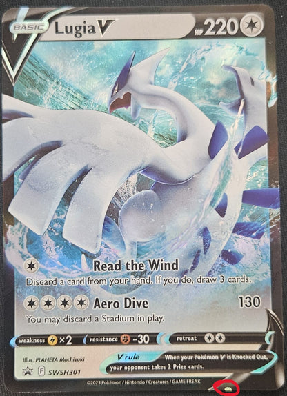 Lugia V - SWSH301 - Black Star Promo - Printing/Ink Error