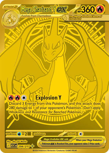 Mega Charizard Y ex - 294/217 - Hyper Rare - Ascended Heroes