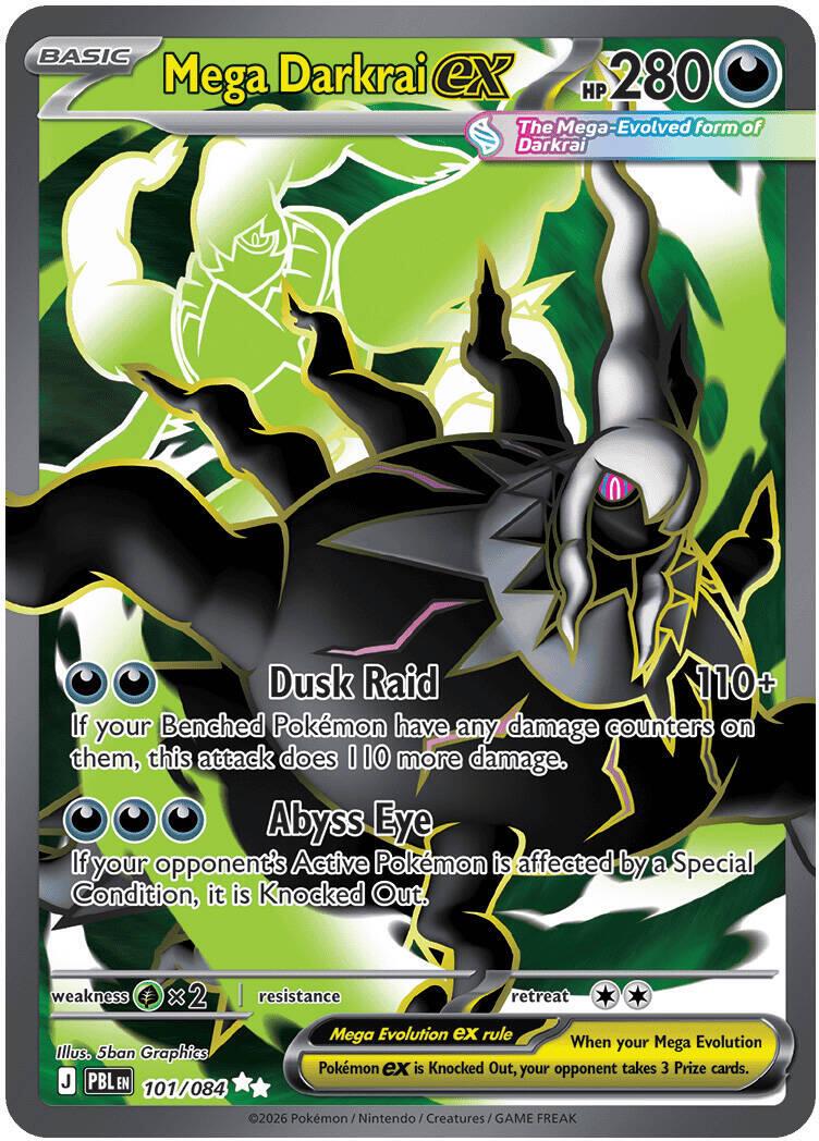 Mega Darkrai ex - 101/084 - Ultra Rare - Pitch Black