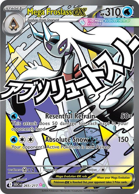 Mega Froslass ex - 265/217 - Mega Attack Rare - Ascended Heroes