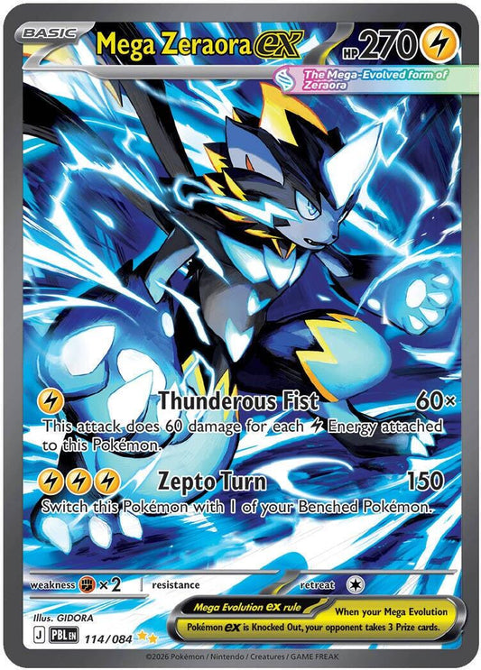 Mega Zeraora ex - 114/084 - Special Illustration Rare - Pitch Black