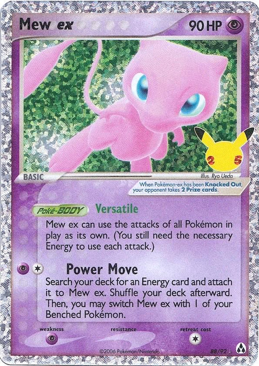 Mew ex - 88/92 - Ultra Rare - Celebrations 25th Anniversary