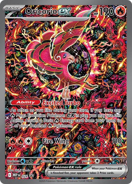 Mega Charizard X ex & Oricorio ex - 023 & 024 Promo - Mega Evolutions Promo