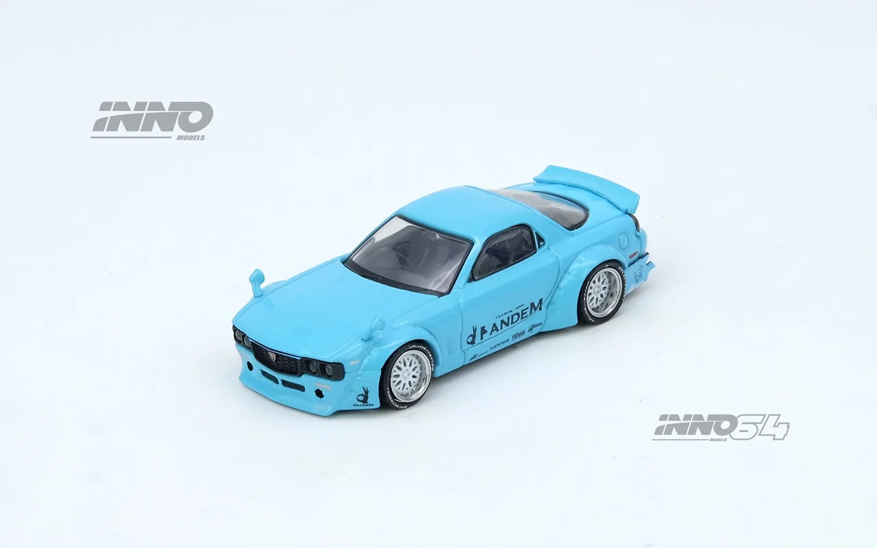 Inno64 1/64 Mazda RX-7 (FD3S) Pandem Rocket Bunny Wide Body Tiffany Blue New
