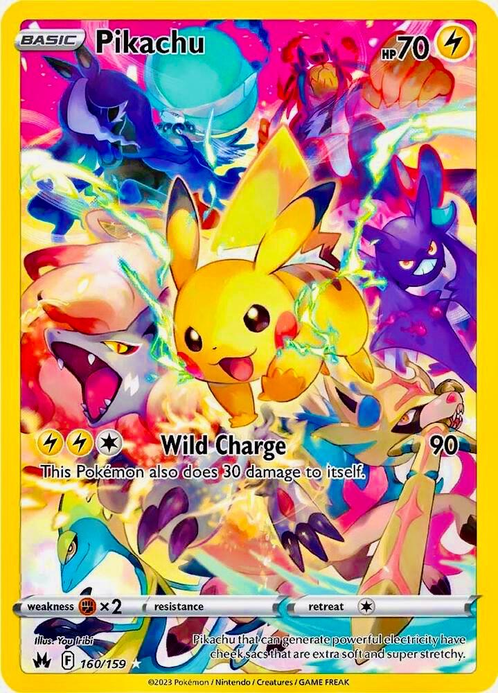 Pikachu - 160/159 - Illustration Rare - Crown Zenith
