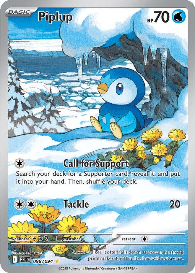 Piplup - 098/094 - Illustration Rare - Phantasmal Flames