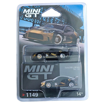 Mini GT No 1149 1/64 Toyota GR 86 LB Nation Black/Gold RHD In Blister Pack