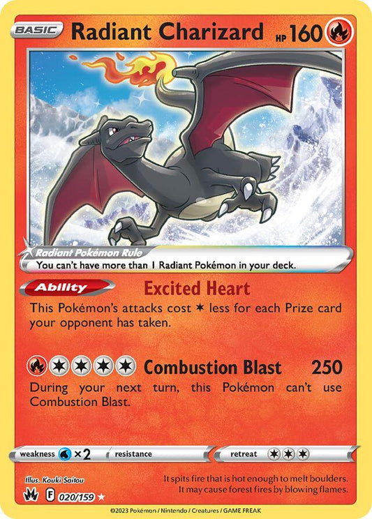 Radiant Charizard - 020/159 - Holo - Crown Zenith