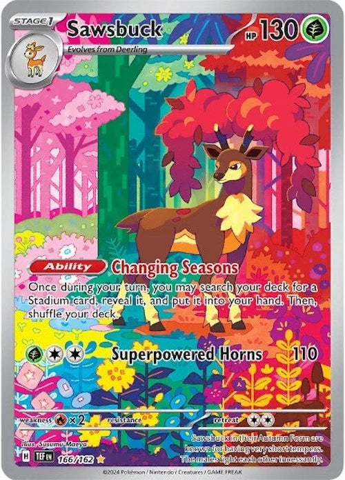 Sawsbuck - 166/162 - Illustration Rare - Temporal Forces