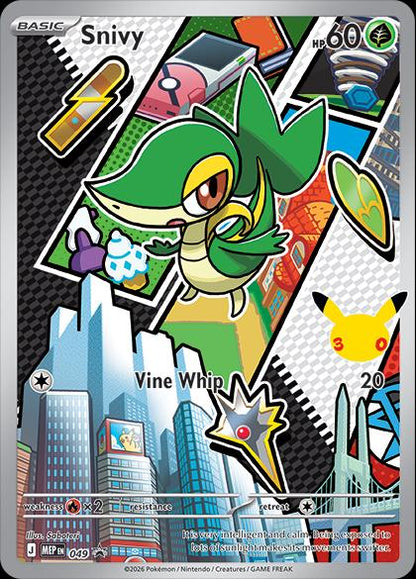 Snivy, Tepig, Oshawott - 049-050-051 - Black Star Promo - First Partner Illustration Series 2