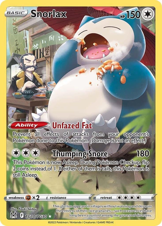 Snorlax - TG10/TG30 - Trainer Gallery Rare - Lost Origin