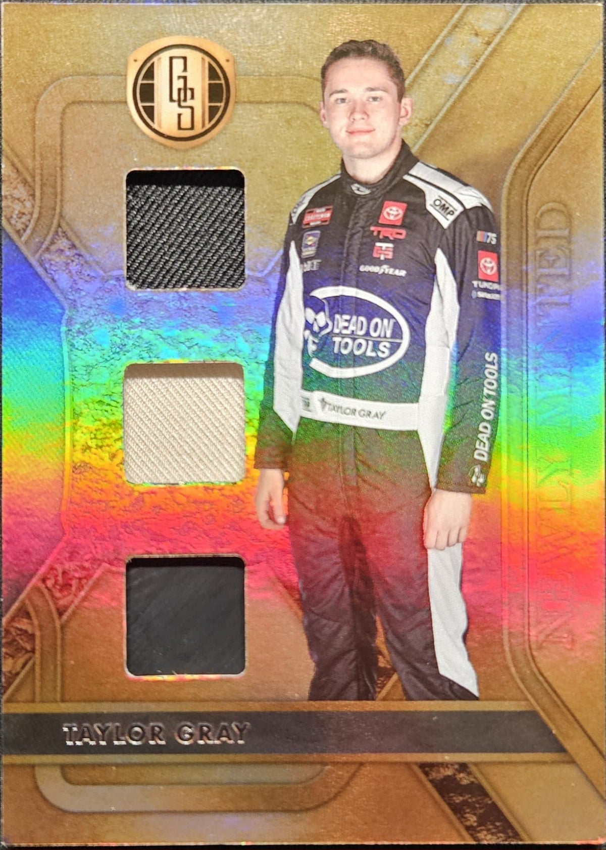Taylor Gray - No.GS-TG - Panini Chronicles Gold Standard Racing - Triple Patch