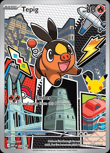 Snivy, Tepig, Oshawott - 049-050-051 - Black Star Promo - First Partner Illustration Series 2