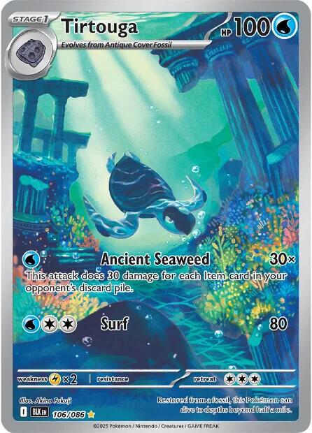 Tirtouga - 106/086 - Illustration Rare - Black Bolt