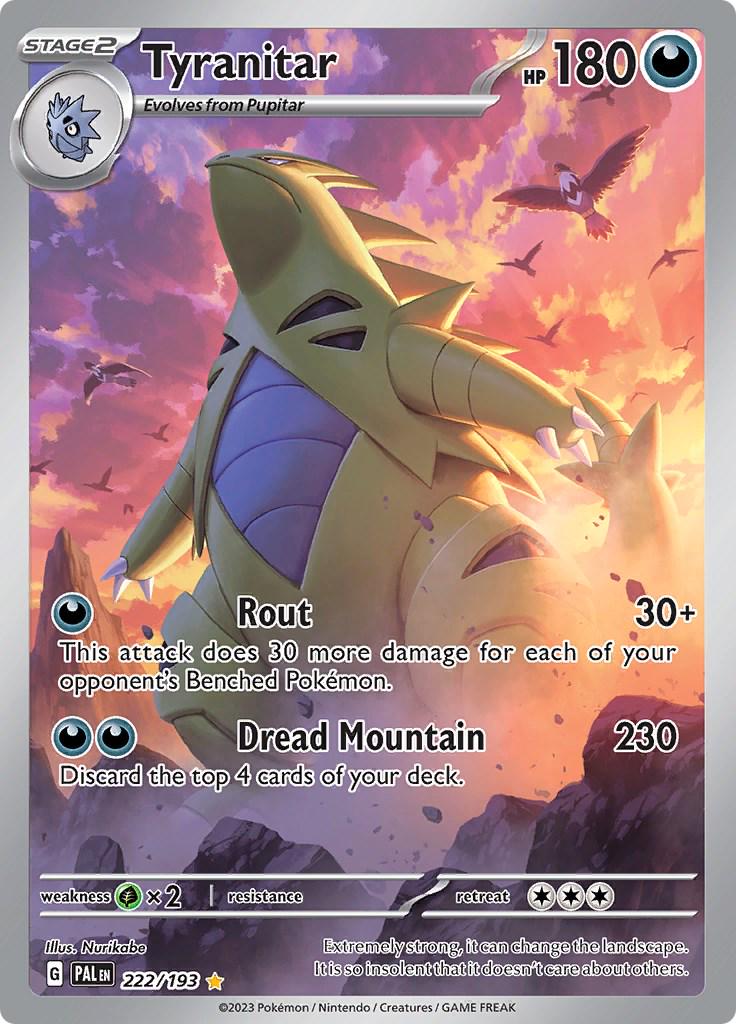 Tyranitar - 222/193 - Illustration Rare - Paldea Evolved