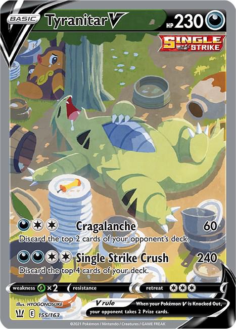 Tyranitar V - 155/163 - Ultra Rare - Battle Styles