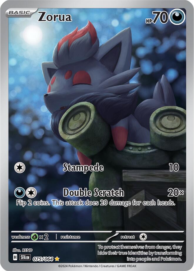 Zorua - 075/064 - Illustration Rare - Shrouded Fable