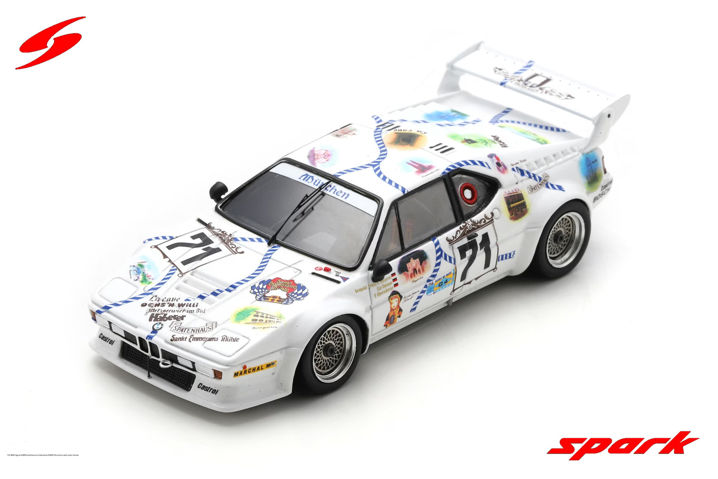 Spark BMW M1 No.71 24H Le Mans 1981 C. Danner - L. von Bayern - P. Oberndorfer S6404 - 1:43