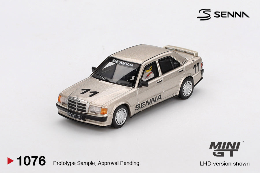 MINI GT 1/64 - Mercedes-Benz 190 E 2.3-16 #11 Ayrton Senna 1984 Nürburgring Race