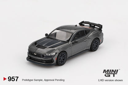 Mini GT MGT00957-R 1/64 Ford Mustang Dark Horse 2024 Carbonized Gray RHD New