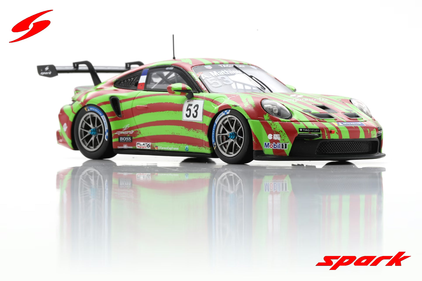 Spark 1/43 Porsche 911 GT3 Cup No.53 Porsche Carrera Cup France Barcelone 2021 Spark Motorsport Arthur Mathieu Limited 300 SF261