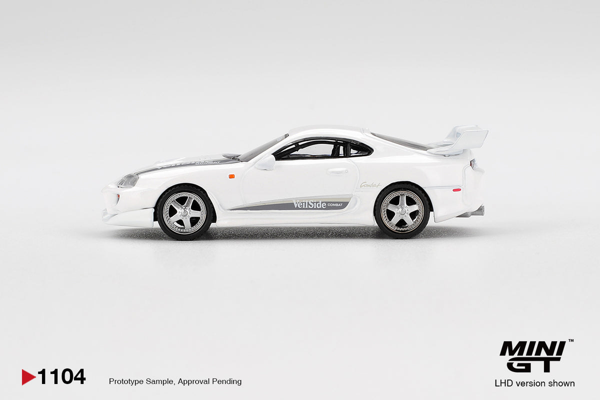 Mini GT No 1104 1/64 Toyota Supra VeilSide Combat V-I White