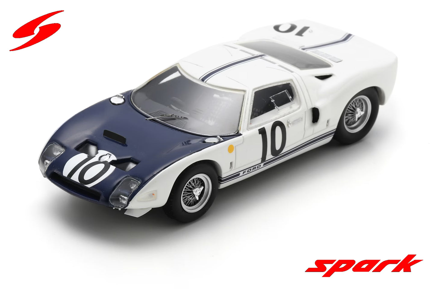 Spark 1/43 Ford GT No.10 24H Le Mans 1964 P. Hill - B. McLaren S4078