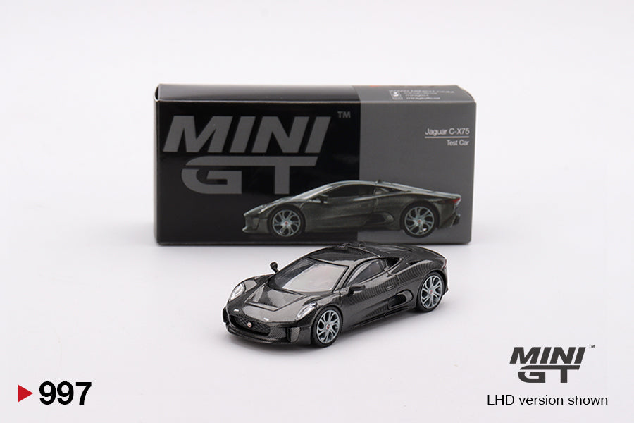 Mini GT #997 - Jaguar C-X75 Test car - 1/64 Scale - Sealed Box) LHD