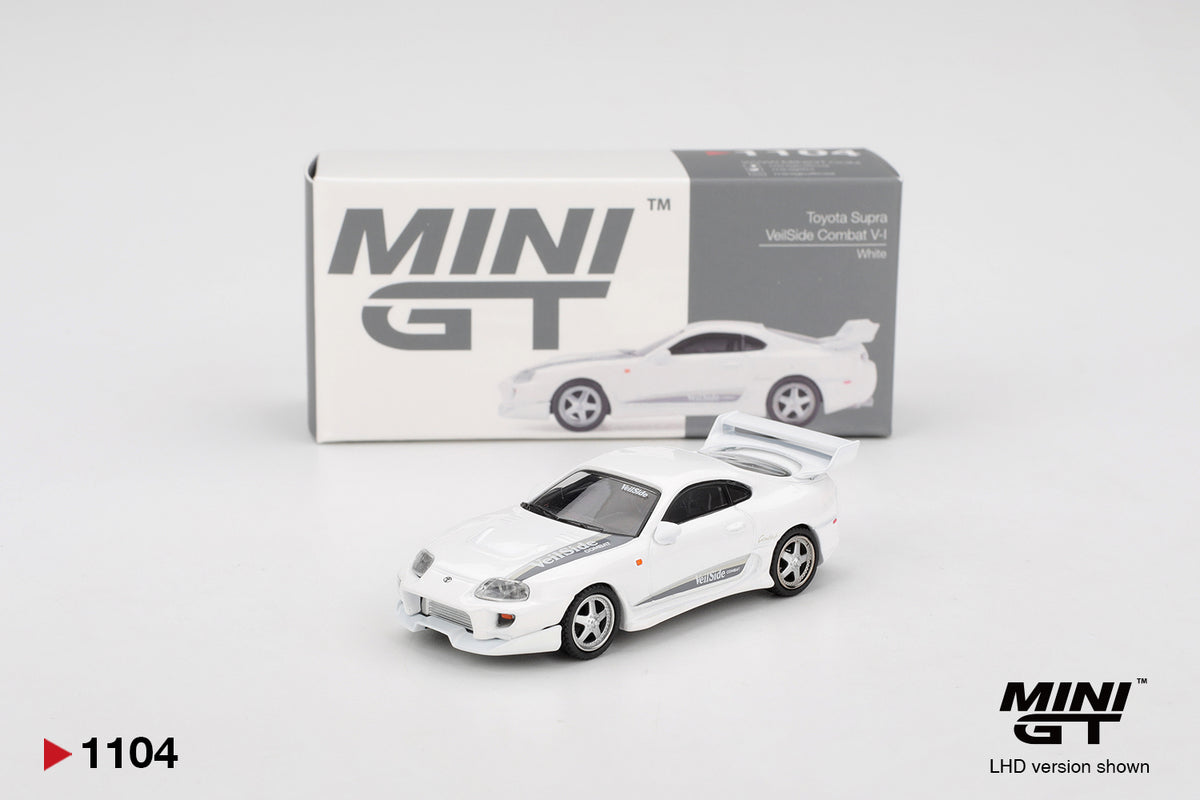Mini GT No 1104 1/64 Toyota Supra VeilSide Combat V-I White