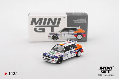 Mini GT Lancia Delta HF Integrale Evoluzione #1 1993 Rallye Monte-Carlo #1131 LHD