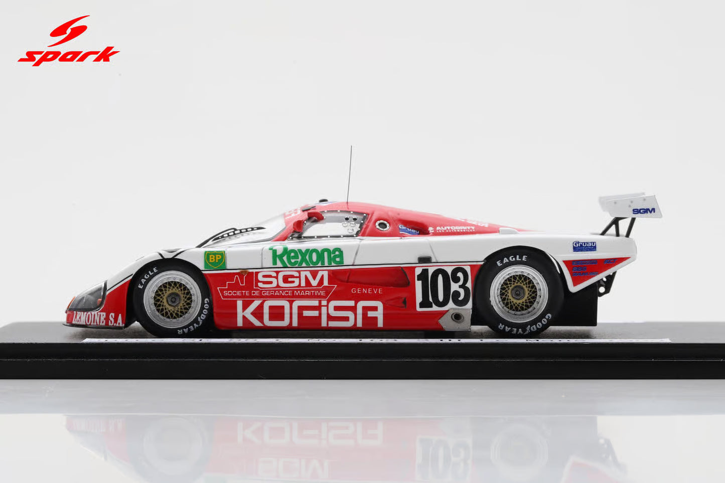 Spark 1/43 Spice SE88C No.103 24H Le Mans 1989 B. Thuner - P. de Thoisy - R. Touroul S6807