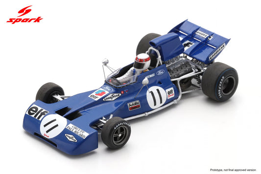 Spark Tyrrell 003 No.11 Winner French GP 1971 Jackie Stewart S7232 - 1:43