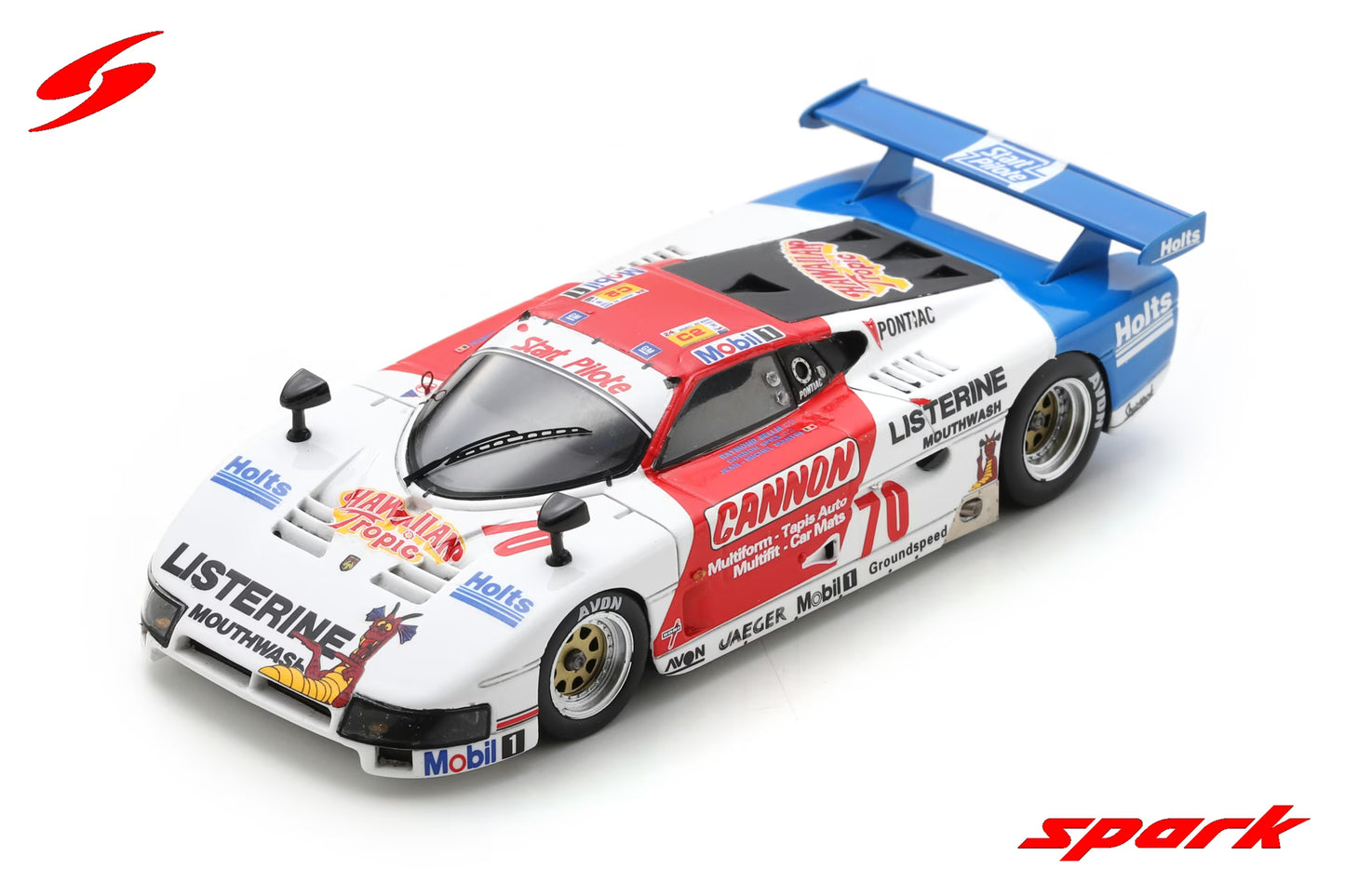 Spark 1/43  Spice SE 86 C No.70 19th 24H Le Mans 1986 G. Spice - R. Bellm - J-M. Martin S6800