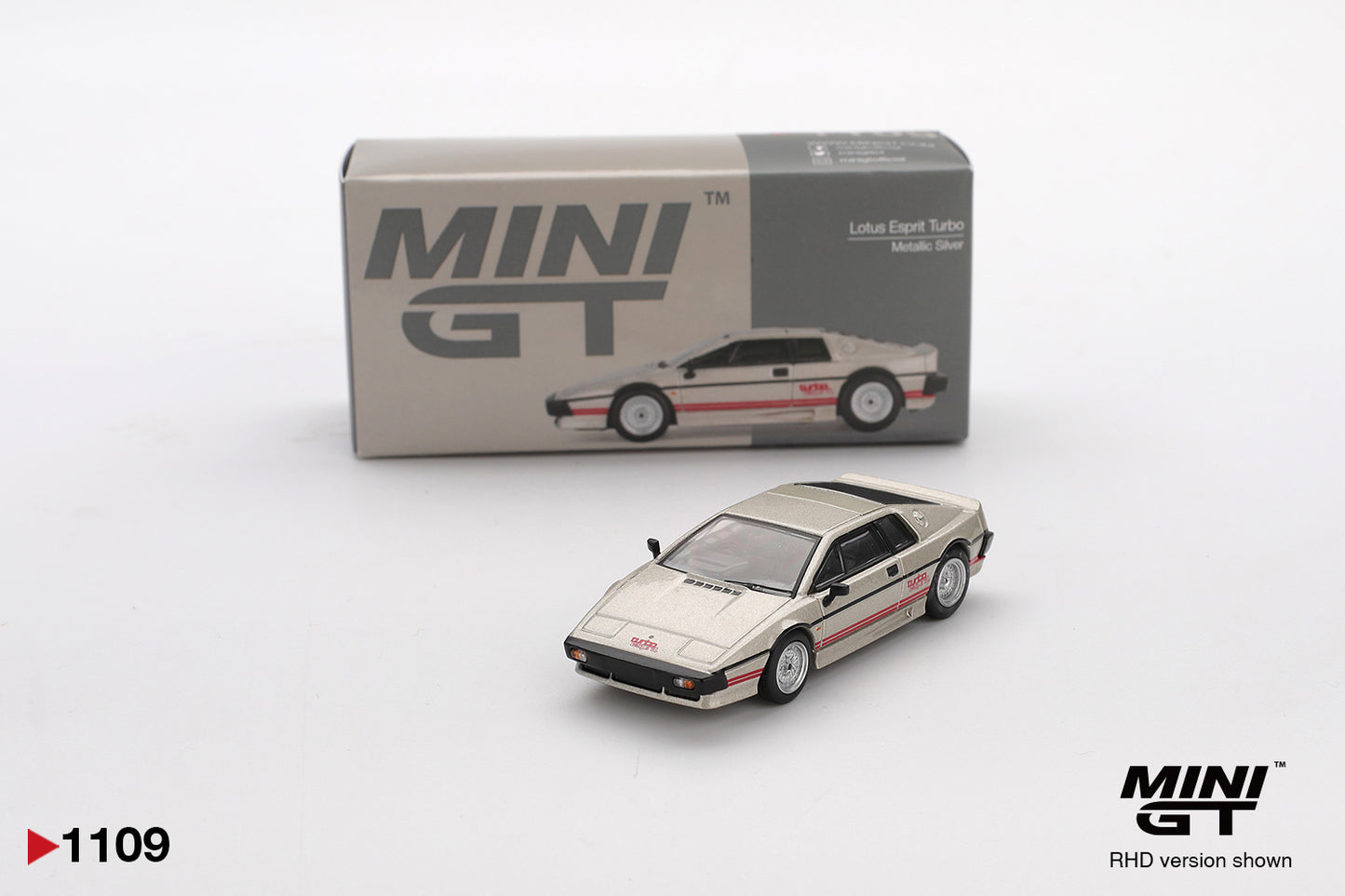 Mini GT MGT01109-R 1/64 Lotus Esprit Turbo Metallic Silver