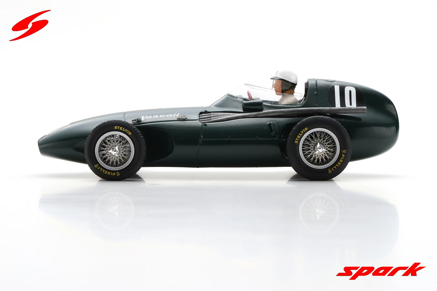 Spark 1/43 Vanwall VW2 No.10 4th Belgian GP 1956 Harry Schell S7203