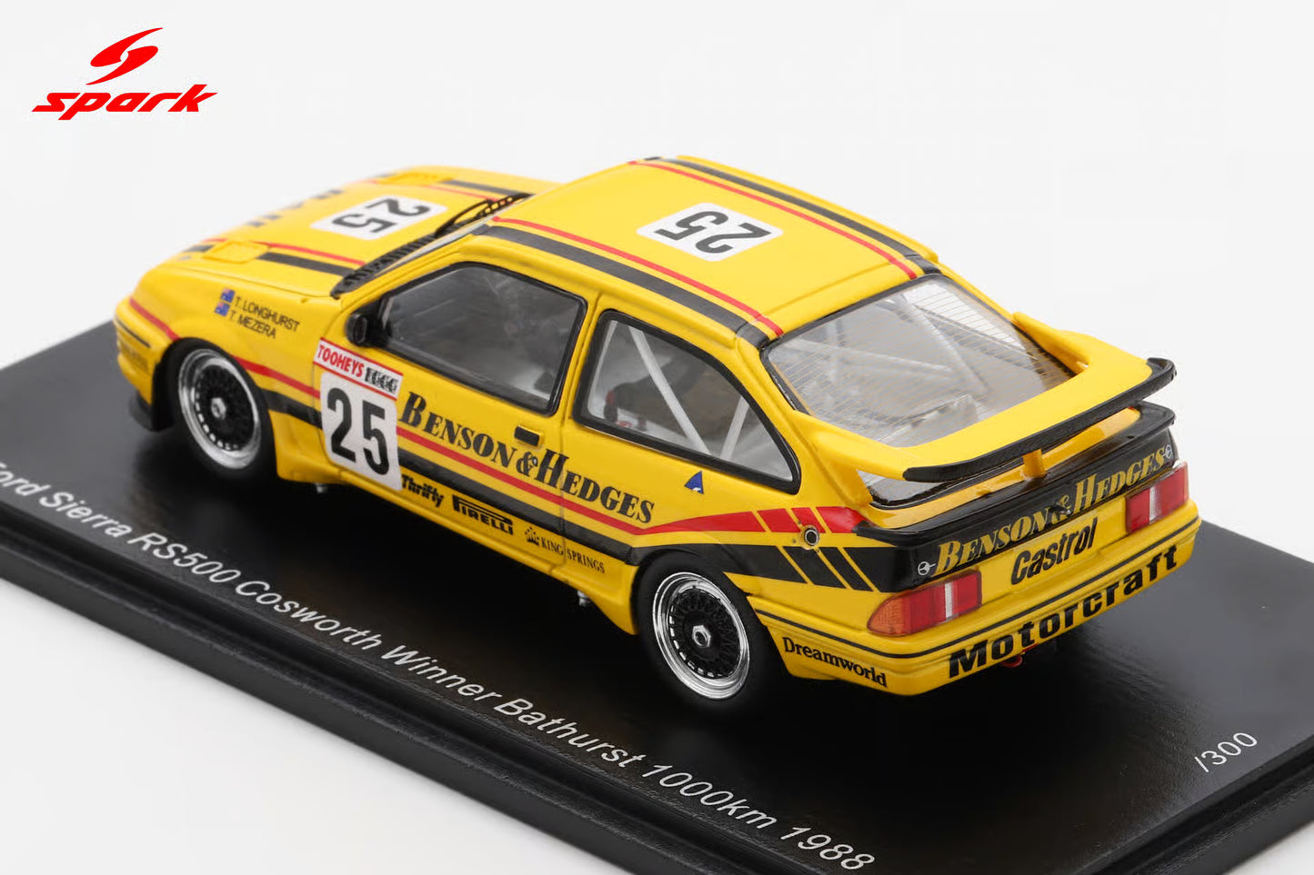 1:43 Spark Ford Sierra #25 Tony Longhurst / Thomas Mezera 1988 Bathurst Winner