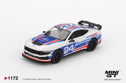 Mini GT Ford Mustang Dark Horse #24 Ford Performance Racing School 1172