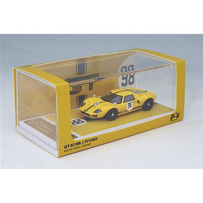 FinClassically 1:64 FORD GT40 Mk.1 P/1069 Road Car Version AMK 940F Yellow