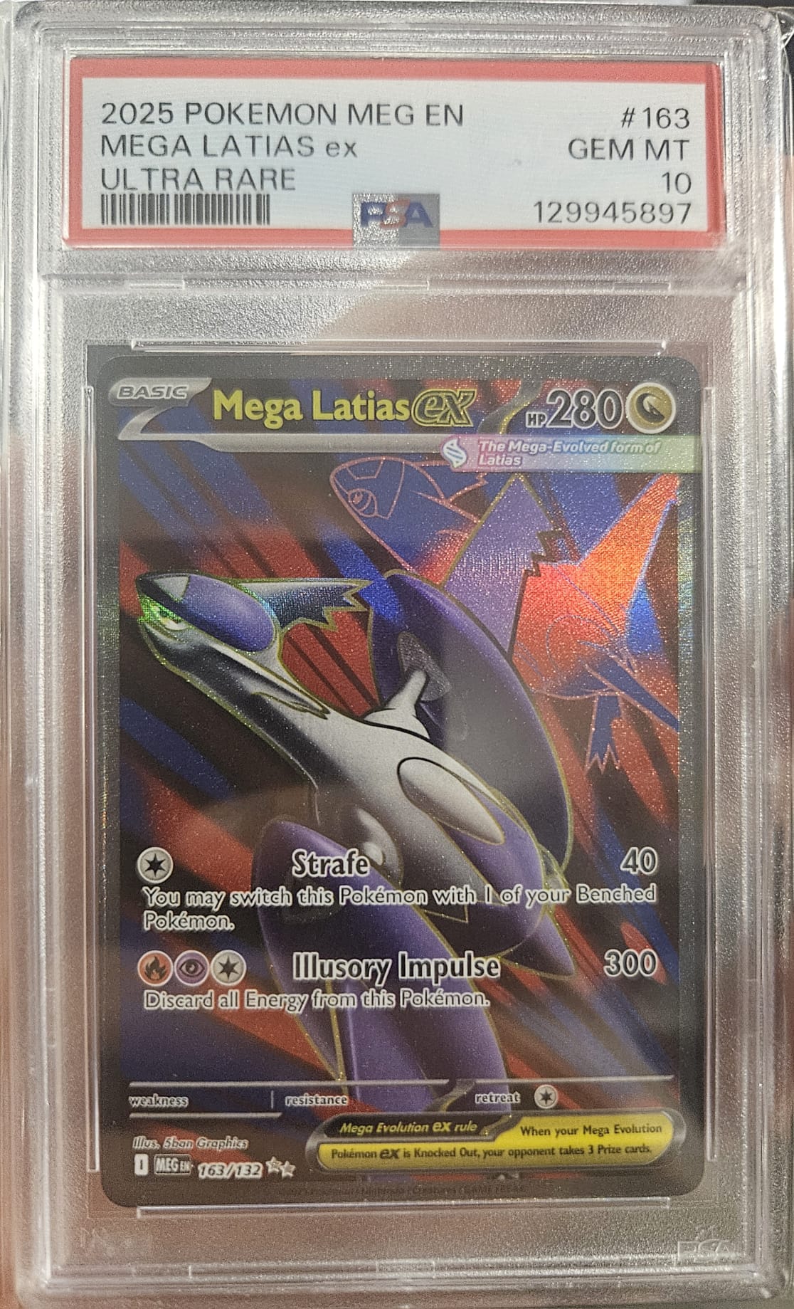 Mega Latias ex - PSA 10 - 163/132 - Ultra Rare - Mega Evolution